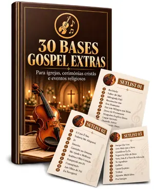 Mockup do bônus 30 bases gospel extras