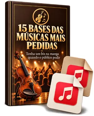Mockup das 15 bases das músicas mais pedidas em eventos